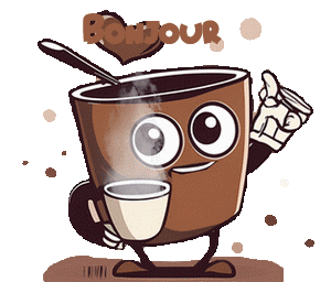 Gif bonjour café